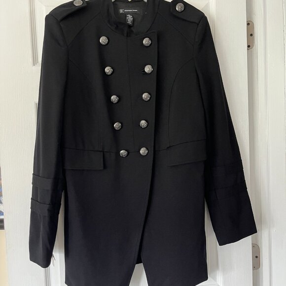 INC International Concepts Military Style Coat - Women's Large - Picture 1 of 3